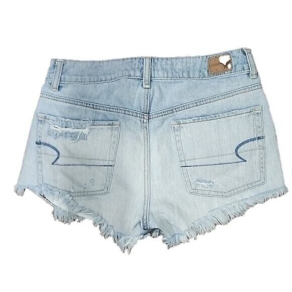 American Eagle Shorts Jean Hi-rise Festival jean shorts Light Wash Women's 6 - Picture 2 of 5